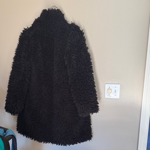 Wild Fable Black Teddy Faux Lamb Jacket size medium - Picture 4 of 5